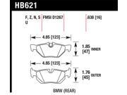 Hawk Performance HB621R.638 Disc Brake Pad 128i 323i 328i 328i xDrive 328xi X1