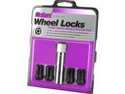 McGard 25357 Chrome Black Tuner Style Cone Seat Wheel Lock Set M12 x 1.5