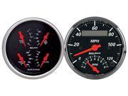 Auto Meter 1409 Designer Black Quad Gauge/Tach/Speedo Kit Auto Meter 1409 Designer Black Quad Gauge/Tach/Speedo Kit