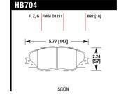 Hawk Performance HB704F.692 Disc Brake Pad 06 13 Corolla Matrix RAV4 tC Vibe