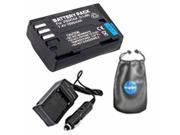 Digital Replacement Battery PLUS Mini Battery Travel Charger for PENTAX D LI90 Includes Car Adapter and Leatherette Camera Lens Accessories Pouch