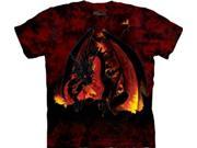 The Mountain Fireball Dragon Tee Tshirt Adult