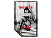 Bettie Page Boots Woven Throw Tapestry 36X60 White One Size