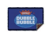 Dubble Bubble Vintage Logo Sublimation Woven Throw