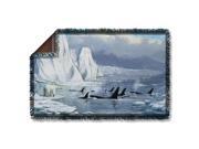 WILD WINGS GLACIER S EDGE 2 Sublimation Woven Throw