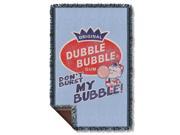 Dubble Bubble Burst Bubble Sublimation Woven Throw