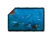 WILD WINGS WHALES 2 Sublimation Woven Throw