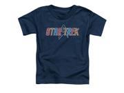 Star Trek Multi Colored Logo Little Boys Shirt