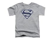Superman Navy White Shield Little Boys Shirt