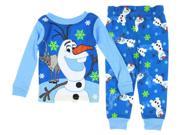 Disney Frozen Little Boys Olaf Sven Snowflake 2 Piece Pajama Set
