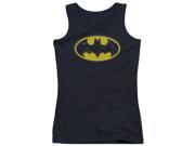 Trevco Batman Bats In Logo Juniors Tank Top Black Large