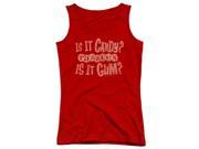 Trevco Razzles What Is This Juniors Tank Top Red Small