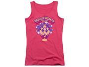 Trevco Dc Star Crossed Juniors Tank Top Hot Pink Small