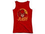 Trevco Dc Flash Circle Juniors Tank Top Red Small