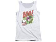 Trevco Courage The Cowardly Dog Stupid Dog Juniors Tank Top White Small