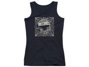 Trevco Cbgb Front Door Juniors Tank Top Black Small