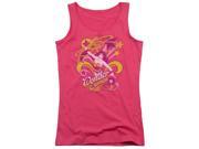 Trevco Dc Save Me Juniors Tank Top Hot Pink Small