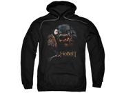 Trevco The Hobbit Cauldron Adult Pull Over Hoodie Black Small