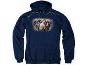 Trevco The Hobbit Hobbit Rally Adult Pull Over Hoodie Navy Small