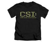 Trevco Csi Collage Logo Short Sleeve Juvenile 18 1 Tee Black Small 4