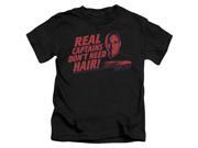 Trevco Star Trek Real Captain Short Sleeve Juvenile 18 1 Tee Black Small 4