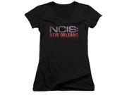 NCIS:New Orleans Neon Sign Juniors V-Neck Shirt NCIS:New Orleans Neon Sign Juniors V-Neck Shirt