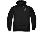 Star Trek Darkness Command Logo Mens Pullover Hoodie