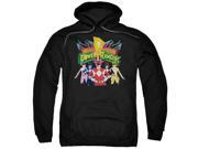 Mighty Morphin Power Rangers Rangers Unite Mens Pullover Hoodie