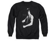 Bruce Lee Stance Mens Crew Neck Sweatshirt