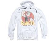 Popeye Retro Ring Mens Pullover Hoodie