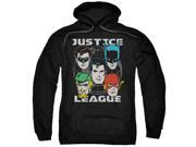 Justice League Head Of States Mens Pullover Hoodie