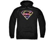 Superman HawaIIan Shield Mens Pullover Hoodie