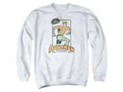 DC Comics Am Action Figure Mens Crew Neck Sweatshirt