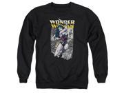 Justice League Wonder Slice Mens Crew Neck Sweatshirt