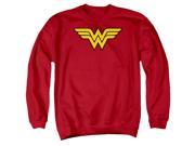 DC Comics Wonder Woman Logo Mens Crew Neck Sweatshirt