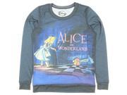 Disney Alice In Wonderland Title Girls Pullover Top