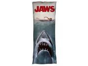 Jaws Jaws Poster Microfiber Body Pillow 18X54 White