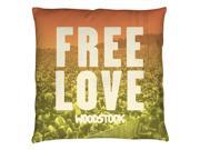 Woodstock Quoteable Throw Pillow 14X14 White