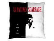 Scarface Poster Throw Pillow 14X14 White