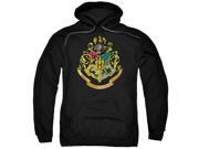 Harry Potter Hogwarts Crest Mens Pullover Hoodie