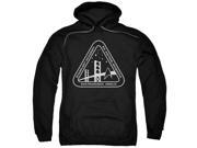 Star Trek White Academy Logo Mens Pullover Hoodie