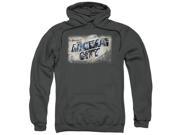 Arkham City Greetings From Arkham Mens Pullover Hoodie