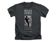 Trevco Concord Music Miles Silhouette Short Sleeve Juvenile 18 1 Tee Charcoal Small 4