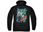 Jla Jl Assemble Mens Pullover Hoodie