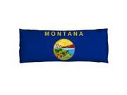 Montana Flag Microfiber Body Pillow
