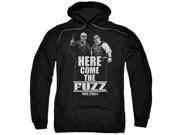 Hot Fuzz Here Come The Fuzz Mens Pullover Hoodie