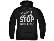 Trevco Popeye Stop Bullying Adult Pull Over Hoodie Black Small