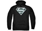 Superman Chrome Shield Mens Pullover Hoodie