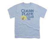 Trevco Ken L Ration Clean Plate Short Sleeve Youth 18 1 Tee Light Blue Small