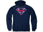 Superman Great Britian Shield Mens Pullover Hoodie